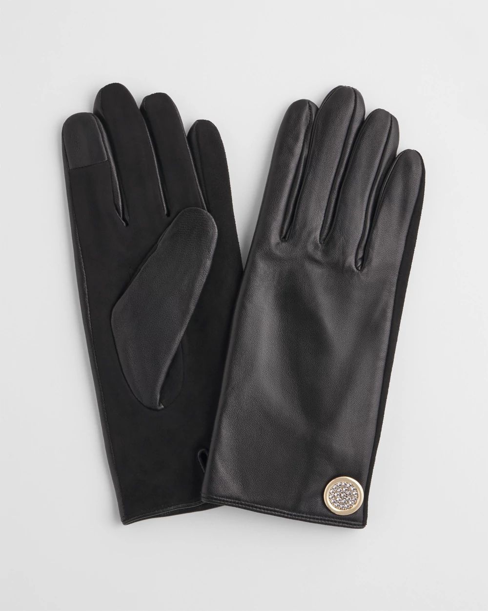 for Gloves Leather TOSWAKE GLOVES-[BUSINESS] LEATHER WASHABLE 小物 Women PU Women Gloves Winter Pack, 2 小物
